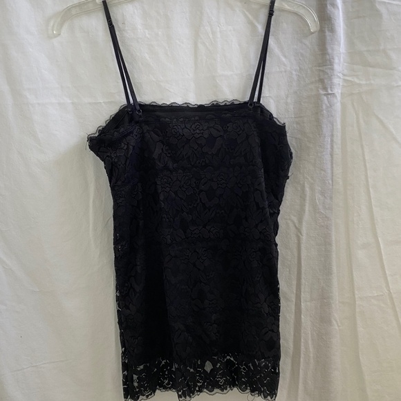 Lace Spaghetti Strap Tank Top - Size: Large - Picture 3 of 4
